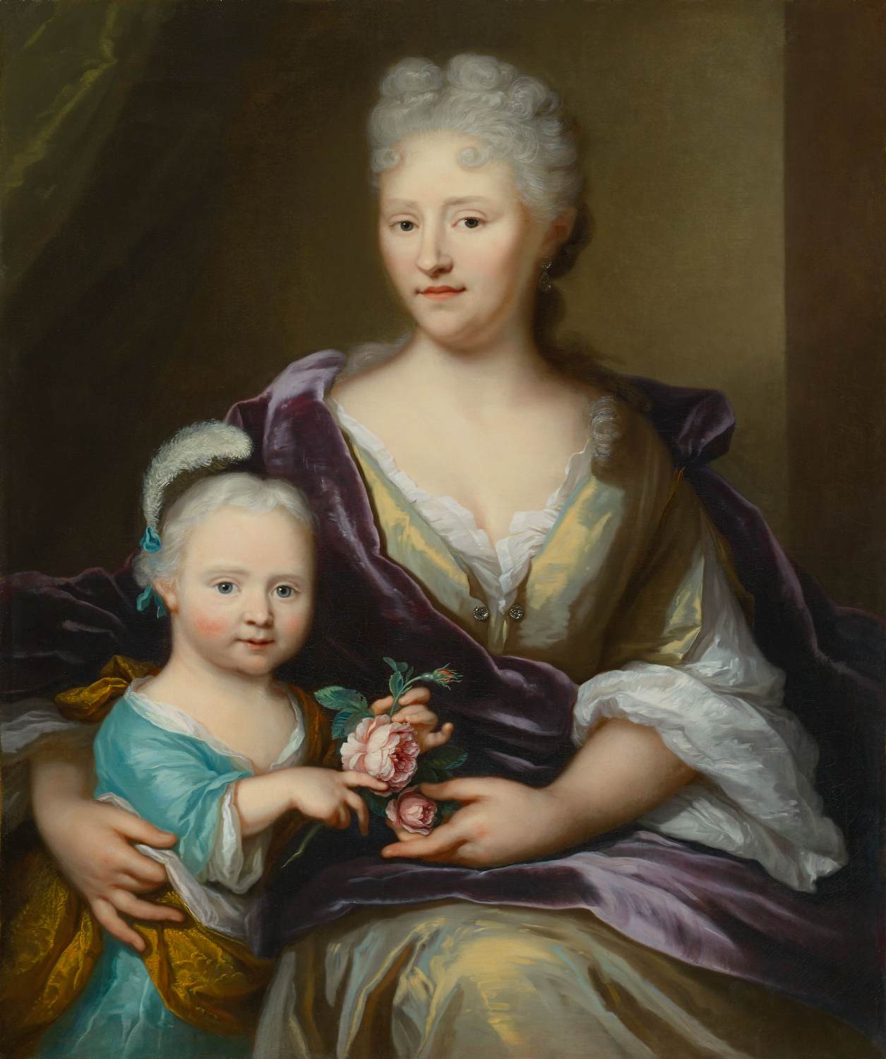 Portrait of Isabel Jacoba Bors Van Waveren-Ortt and her Daughter