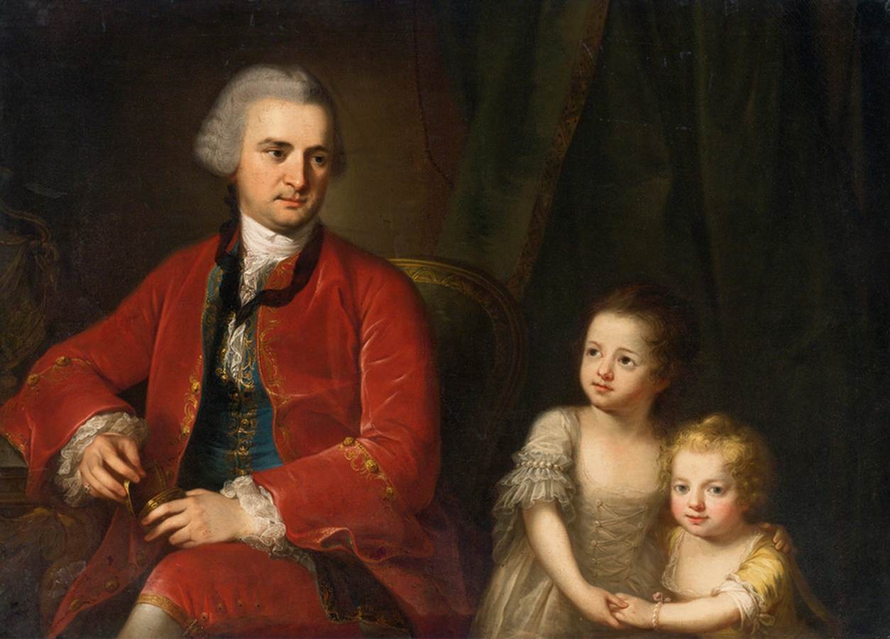 Retrato de John Apthorp e suas filhas