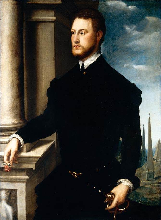 Retrato de un Joven Caballero Barbudo