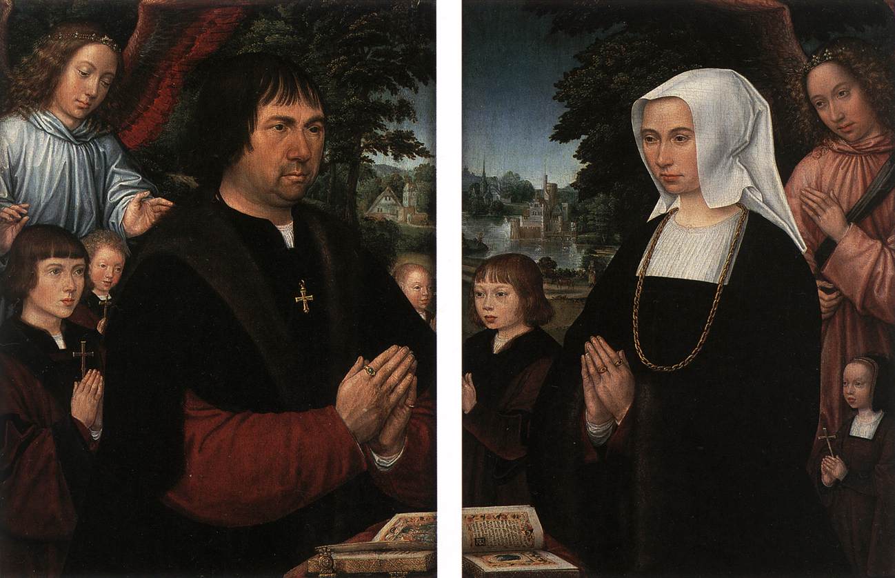 Retratos de Lieven Van Pottelsberghe y su Esposa