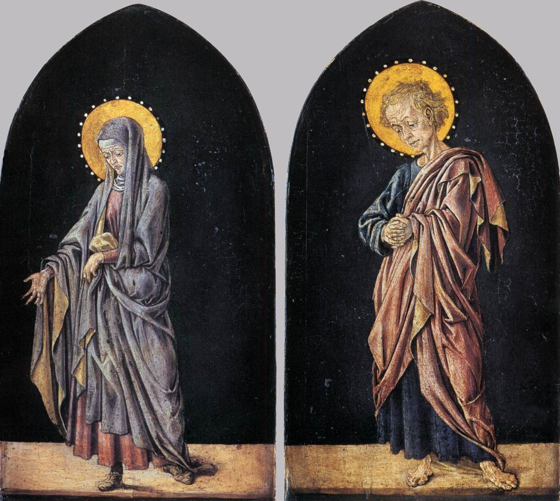 ALTERPIECE DI PRATOVEECHIO: Virgin e San Giovanni Evangelista