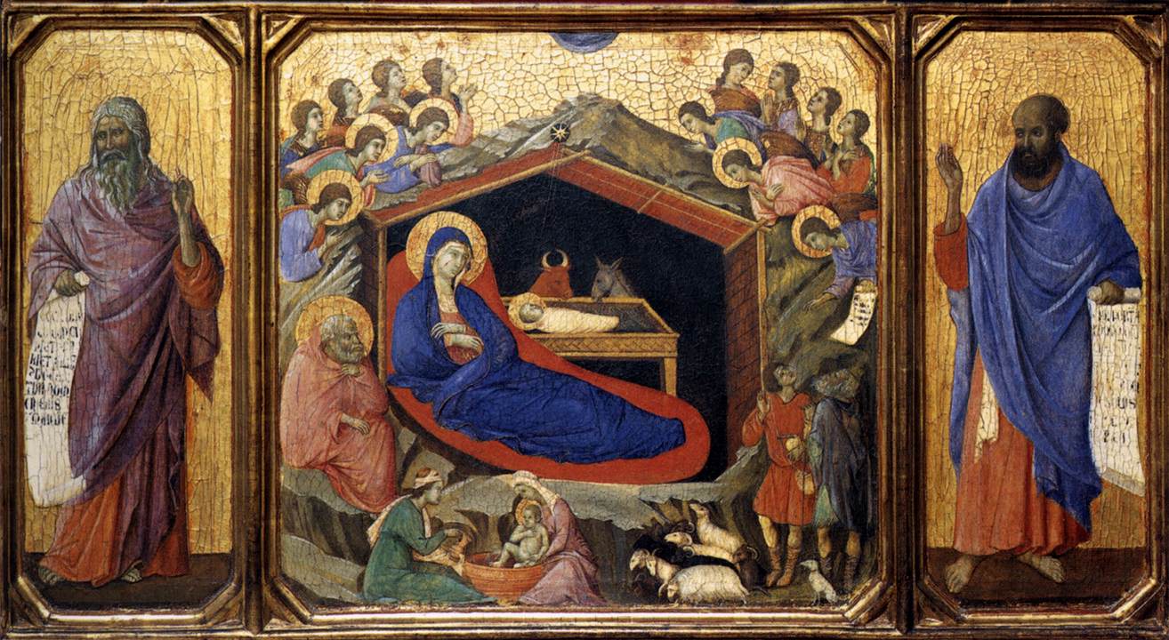The Nativity Between the Prophets Isaiah and Ezekiel