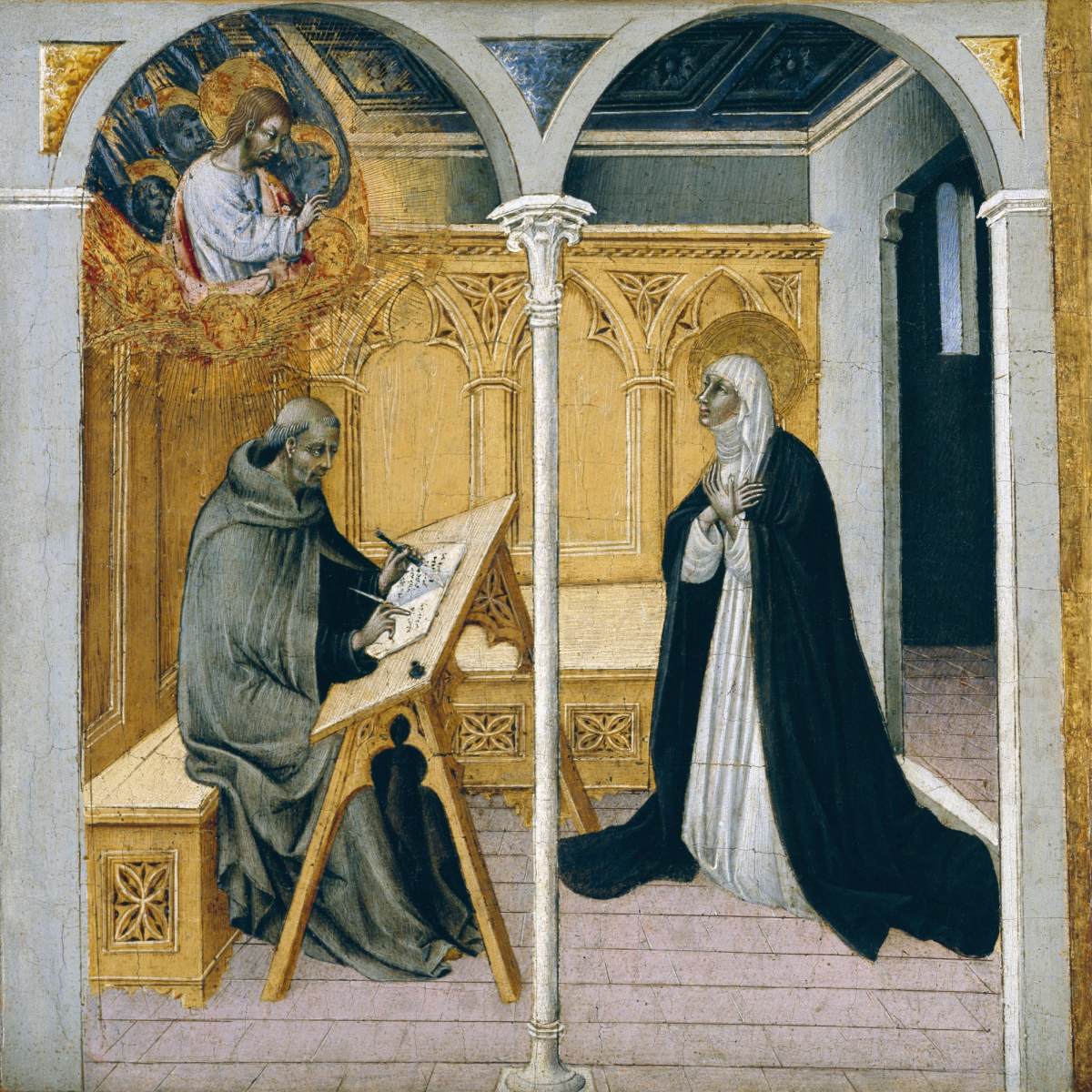 Santa Catalina de Siena diktiert ihre Dialoge