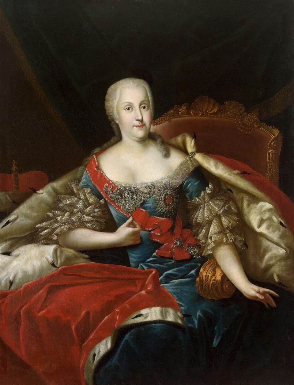 Portrait de Johanna Isabel, princesse d'Anhalt-Zerbst
