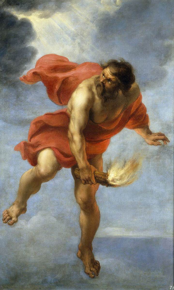 Prometheus die vuur draagt