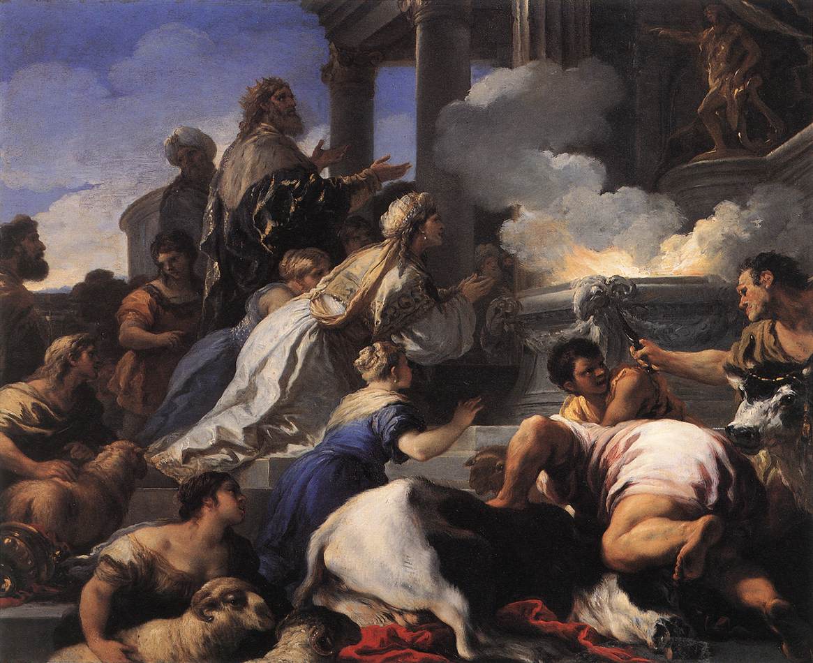 Psyche's Parents Offer Sacrifice to Apollo