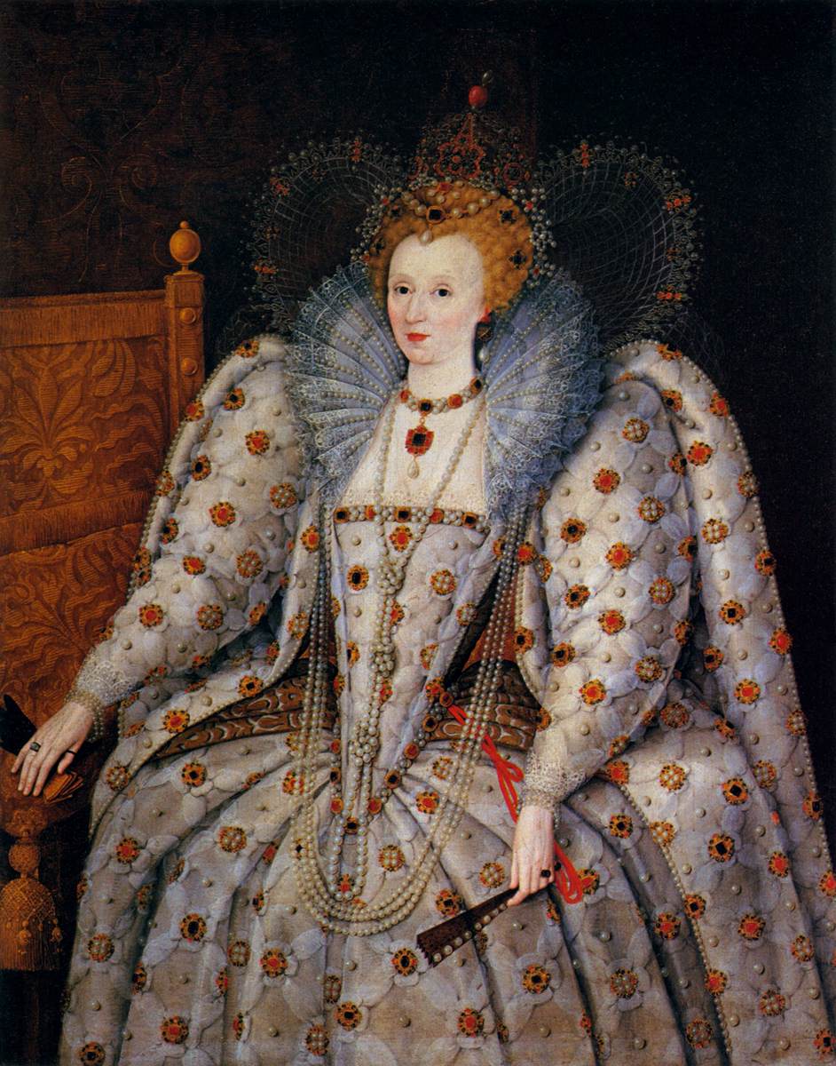 Porträtt av drottning Elizabeth i