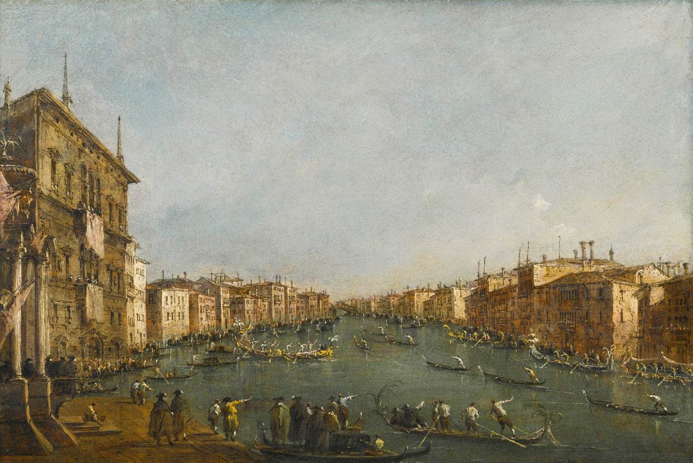 View of a Regatta in the Grand Canal