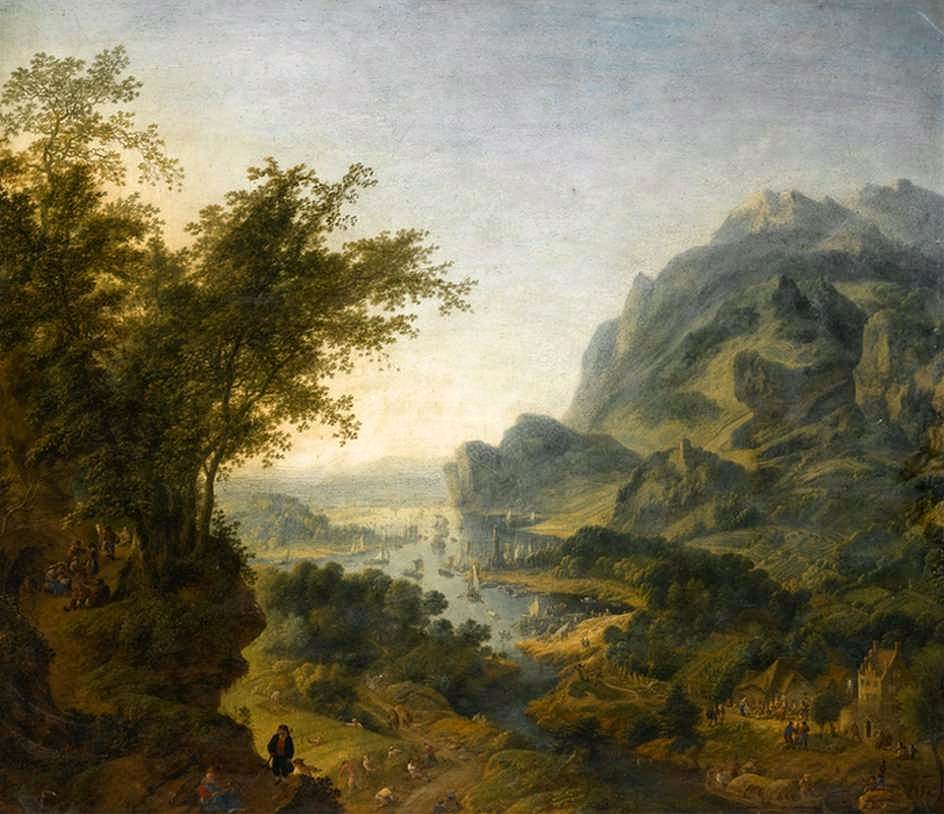 Renés Landscape with a Steep Forest Path to the Left