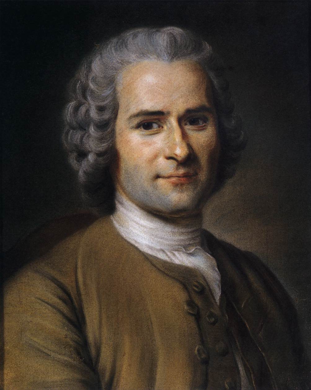 Porträtt av Jean-Jacques Rousseau