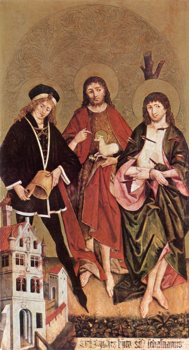 Saint Florian, John the Baptist and Sebastian