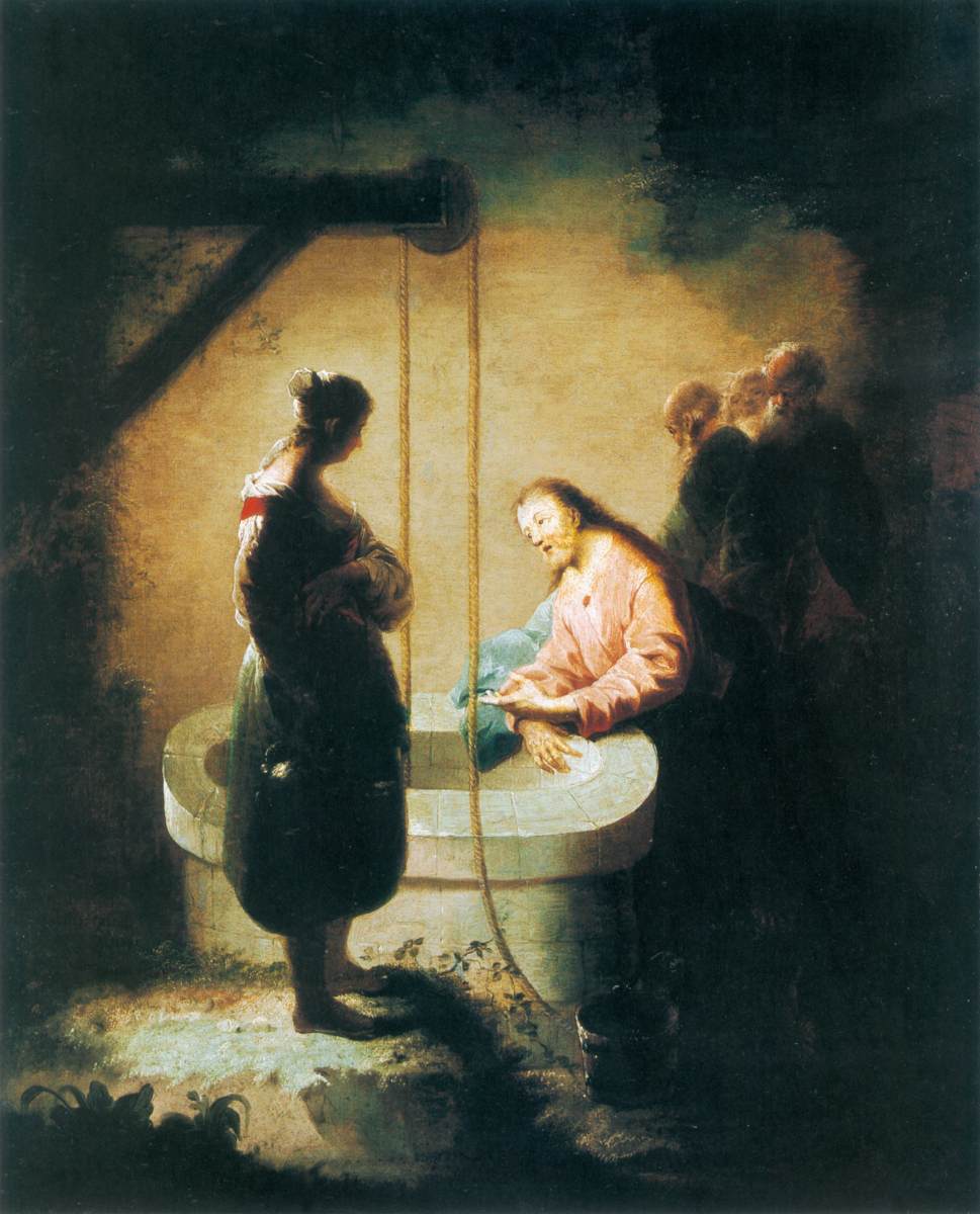 Christ et la Samaritaine dans le puits