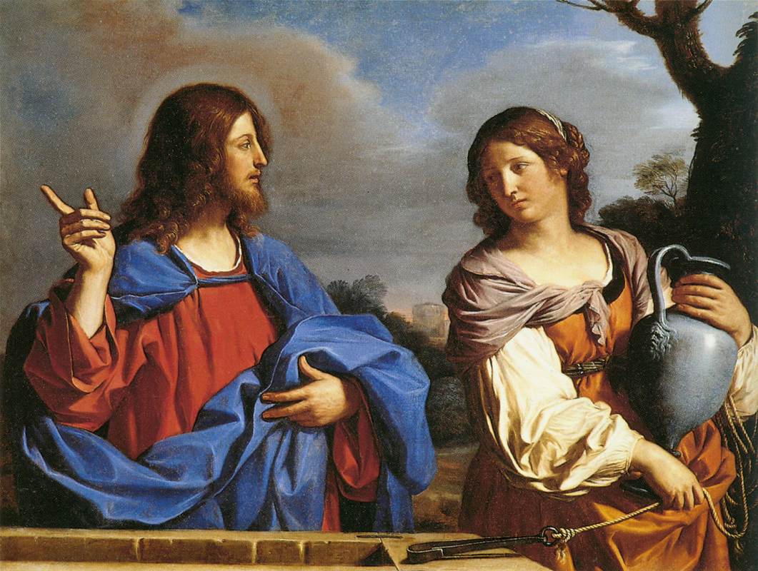 Jezus en de Samaritaanse vrouw in de put
