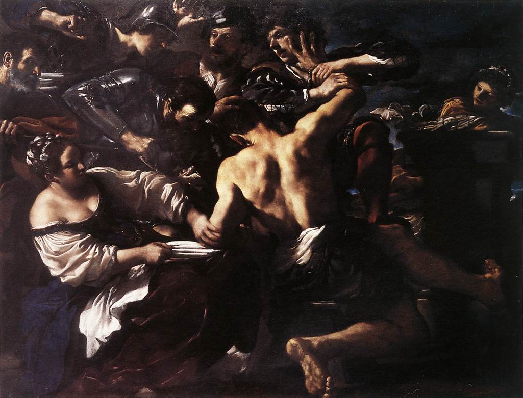 Samson capturé par les Philistins