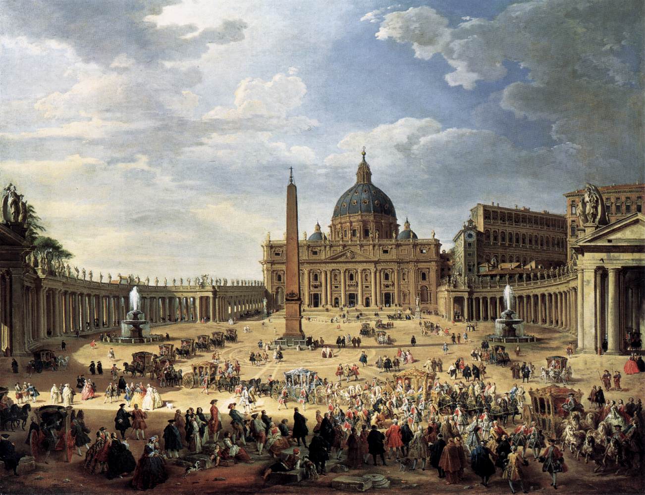 Departure of the Duc de Choiseul from La Piazza Di San Pietro