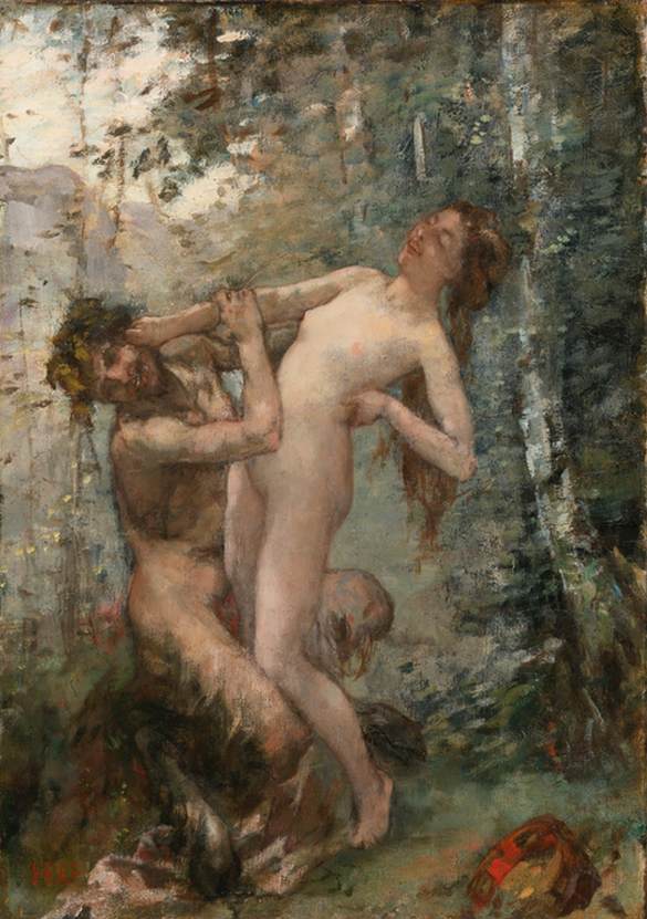 Sátiro y Bacchante