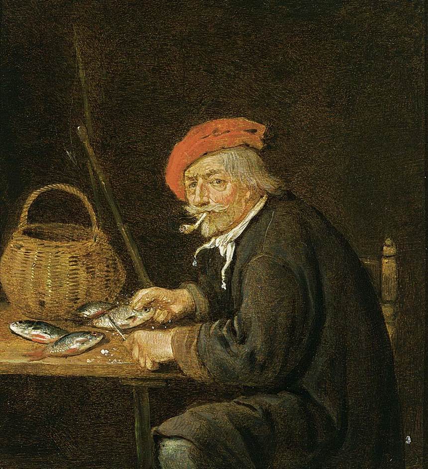 Homme de deuil de poisson