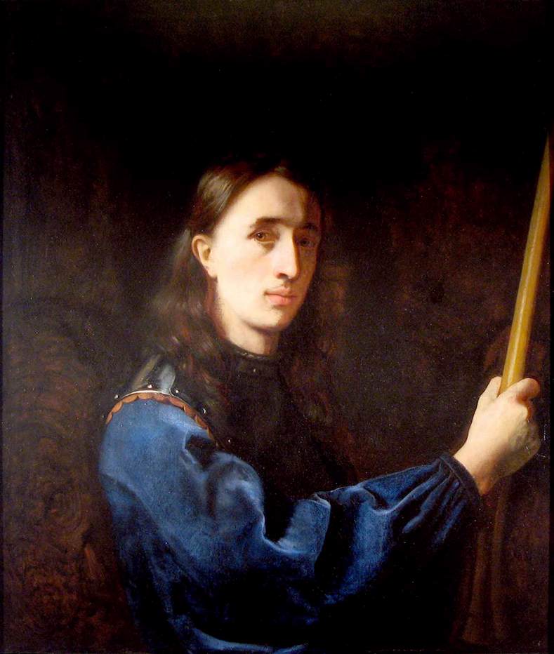 Self Portrait in a Blue Coat with Cuirass