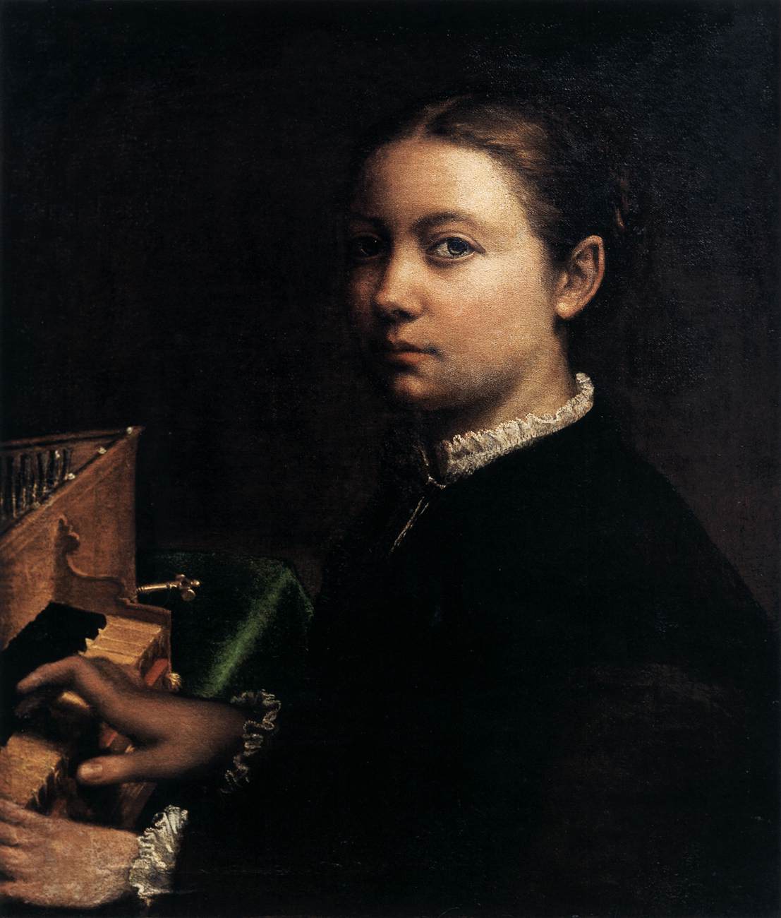 Self Portrait Playing The Spinet
