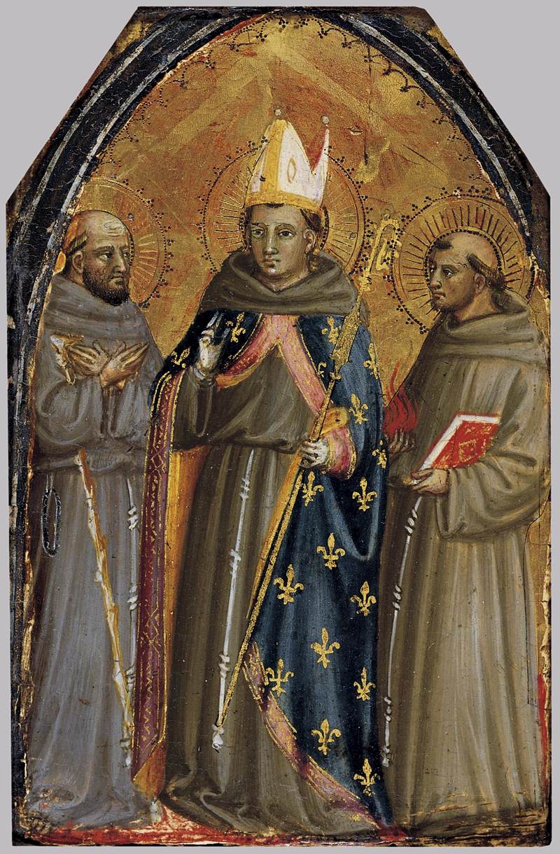 São Francisco de Assis, Luís de Toulouse e Santo Antônio de Pádua