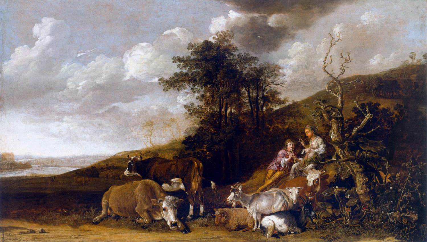 Landscape with Pasta and Shepherd Playing Flute