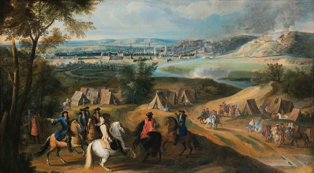 King Louis XIV and his Retinue in The Siege of a Walled City