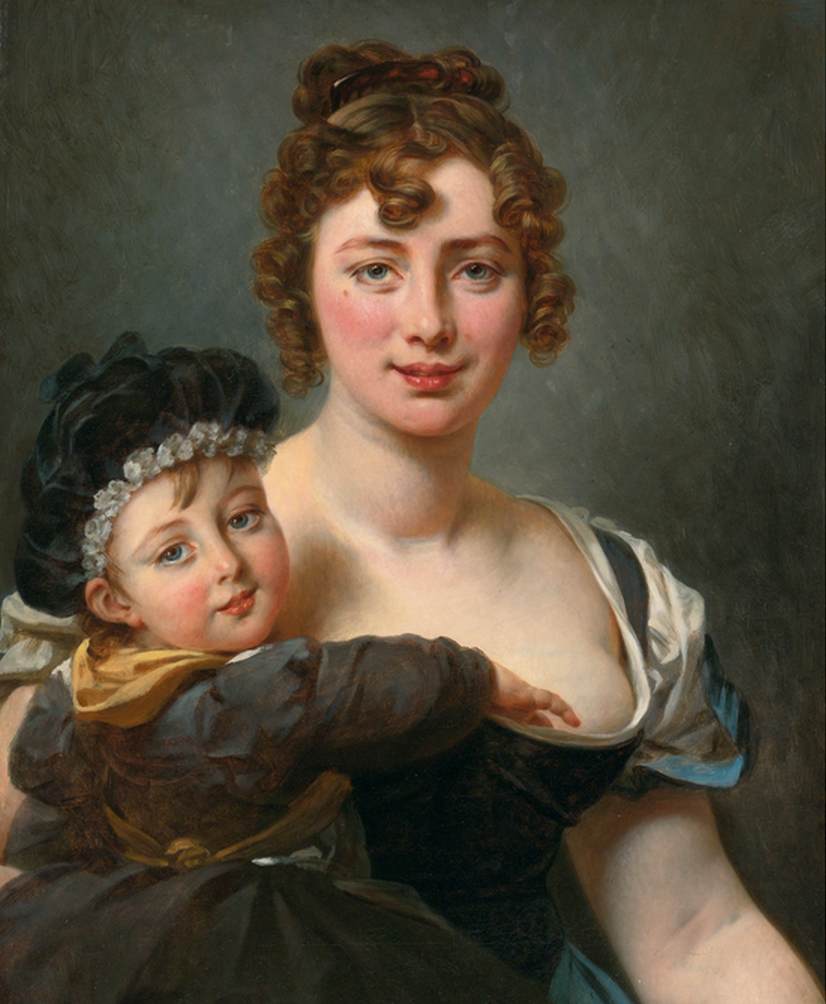 Retrato de Françoise Simónnier e sua Filha 