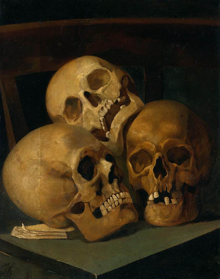 Naturaleza Muerta con Tres Cráneos