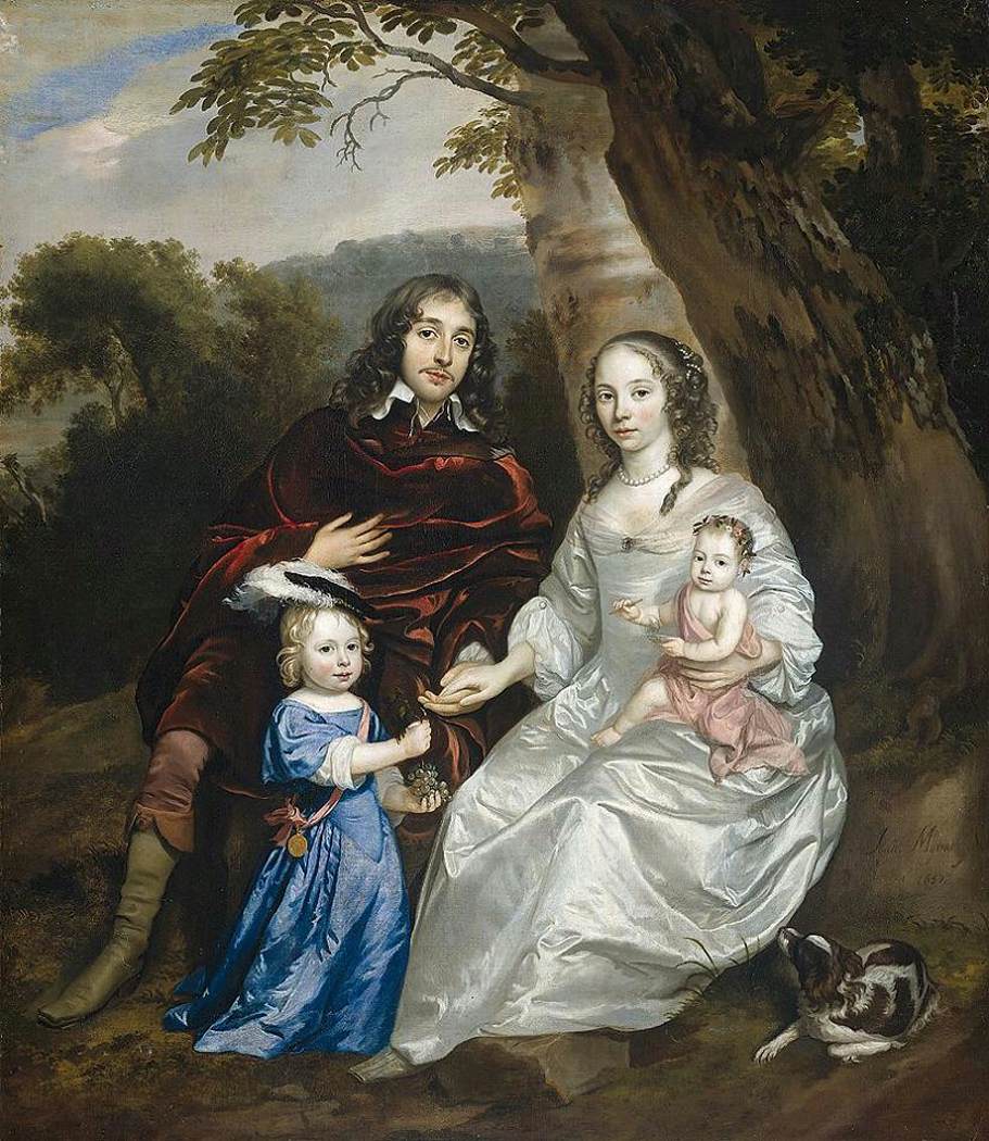 Goverta Van Slingelandt y su Familia