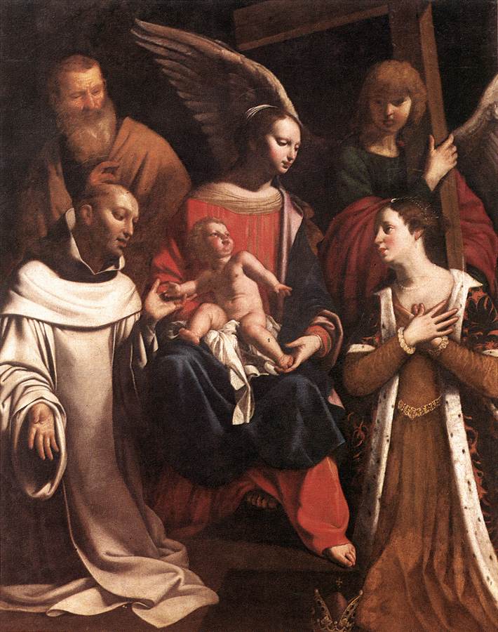 The Holy Family with Saint Bruno and Saint Elizabeth