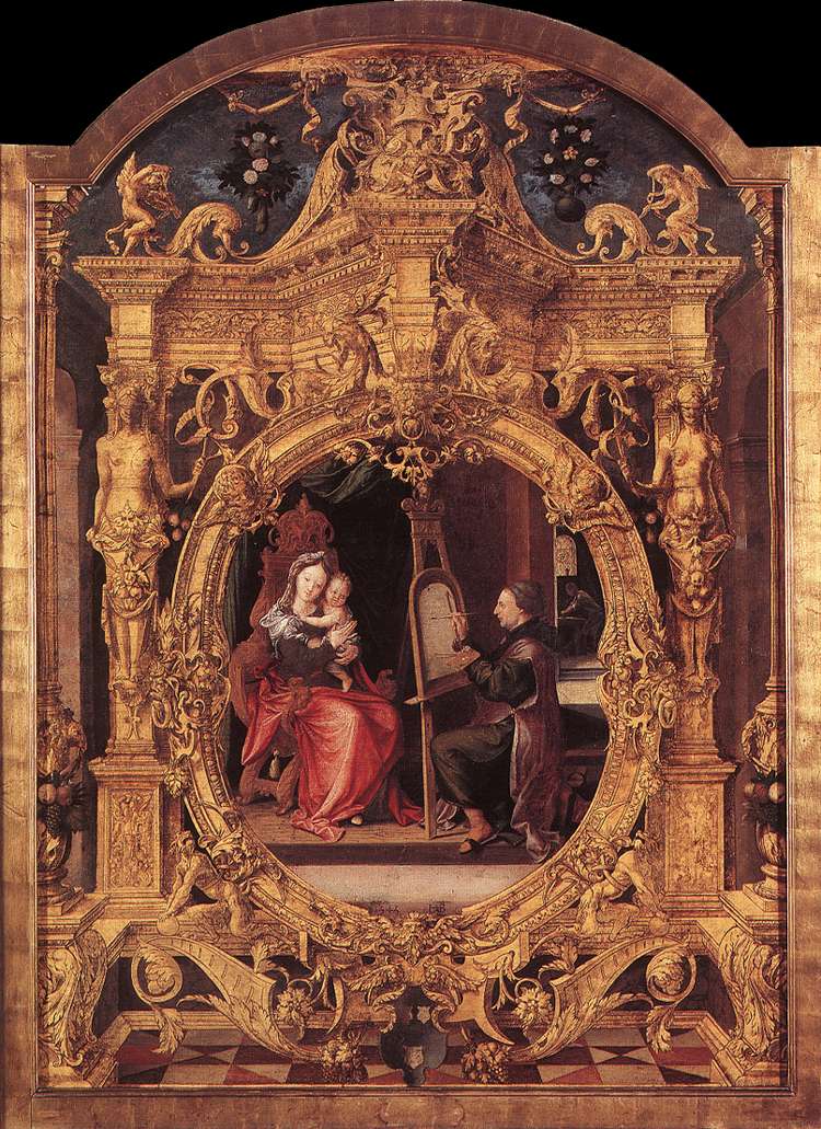 San Lucas peignant le portrait de la Vierge