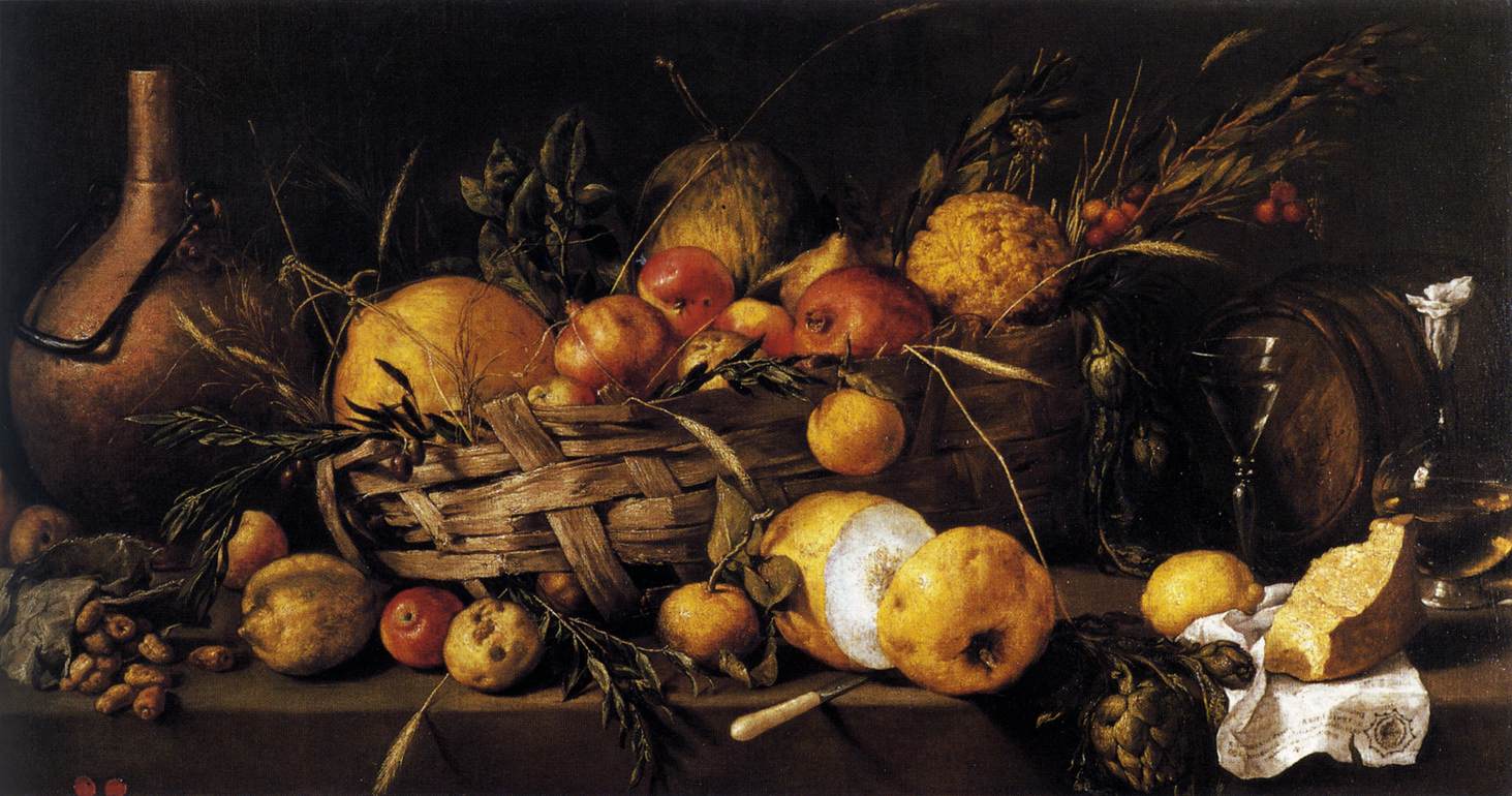 still life with fruit