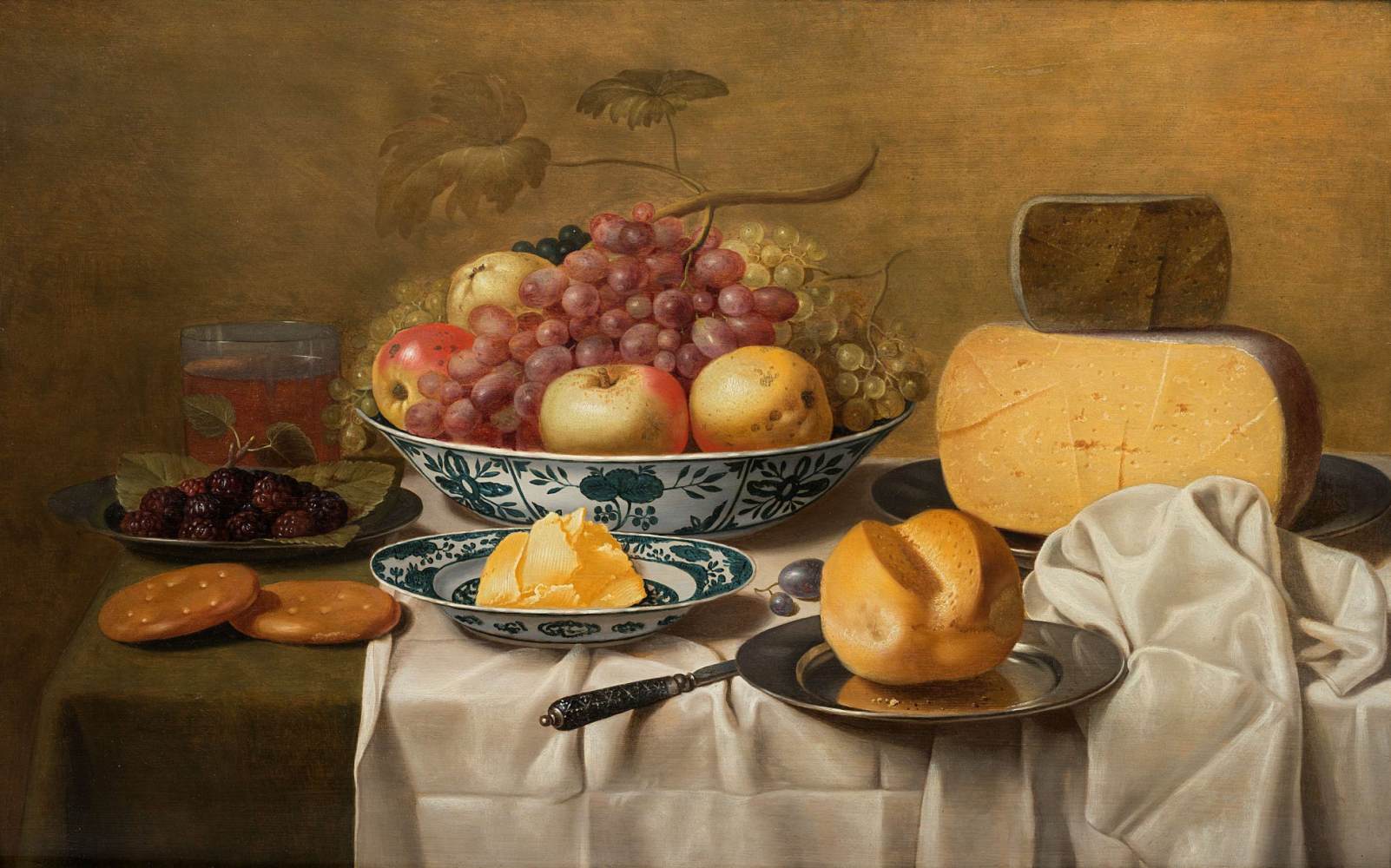 Still Life with Fruit and Cheese