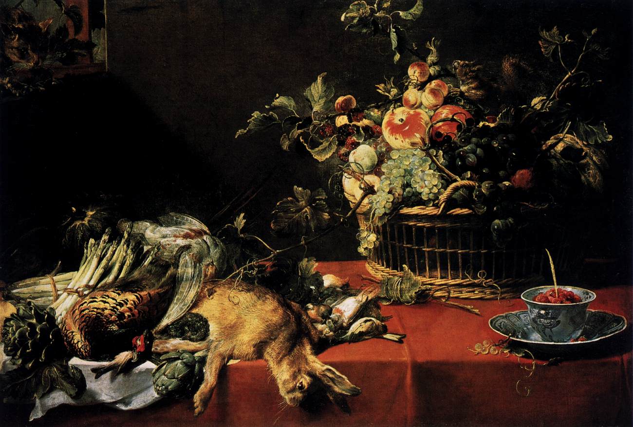 Still Life with Fruit Basket and Game