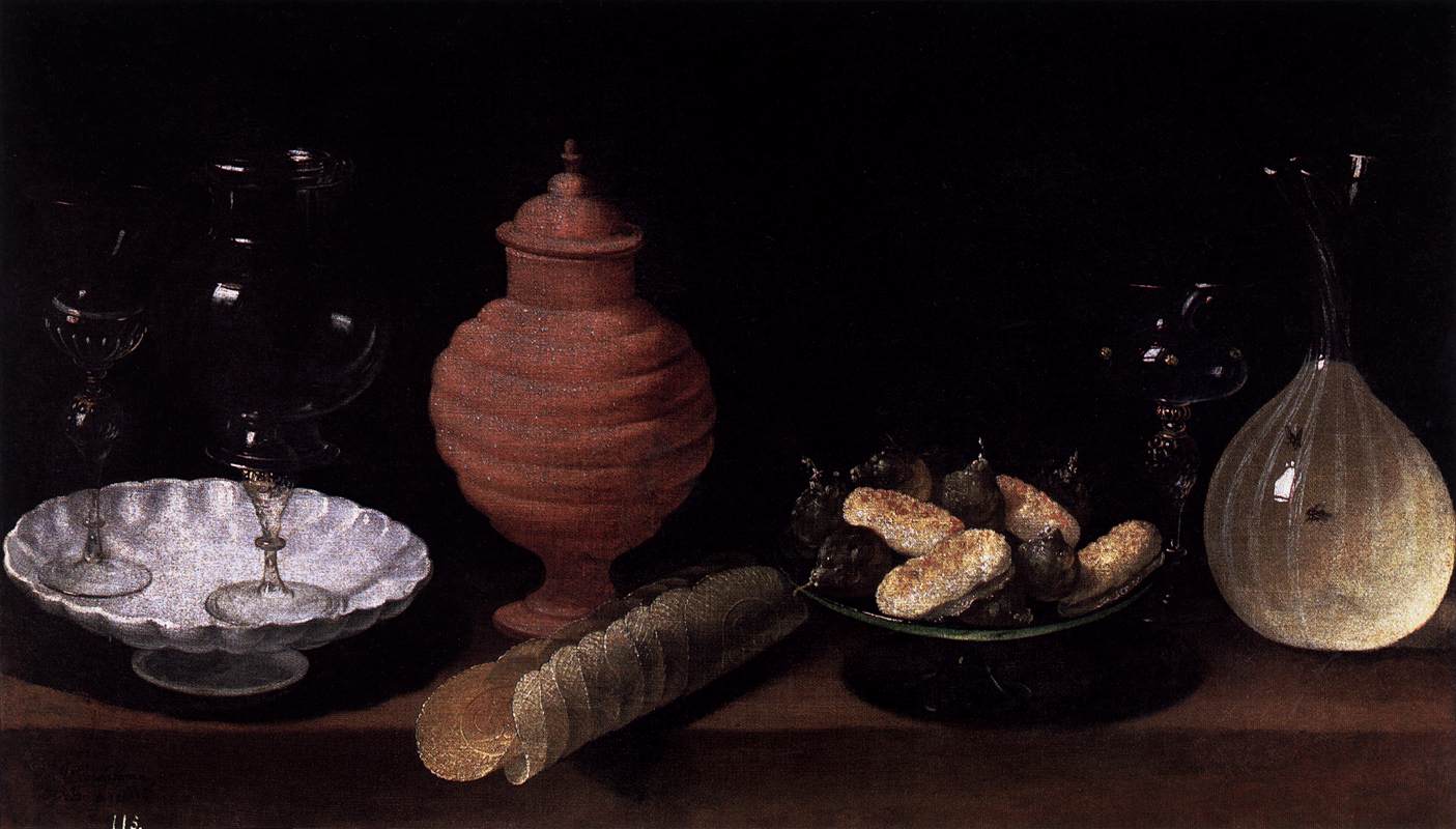 Still Life with Glass, Ceramics and Sweets