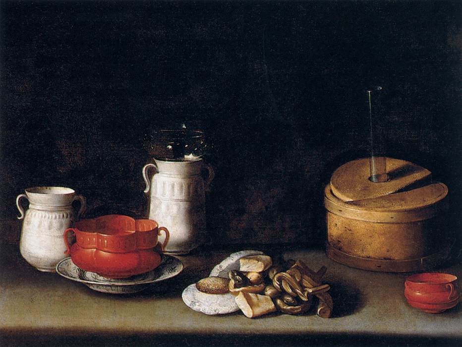 Still Life of Crockery and Pastries