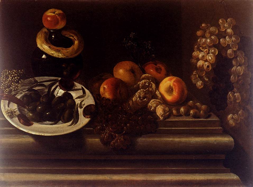 Still Life with Fruit and a Plate of Olives