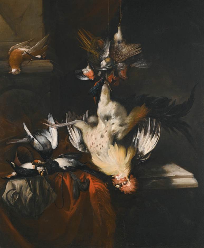 Still Life with Hunting Songbirds