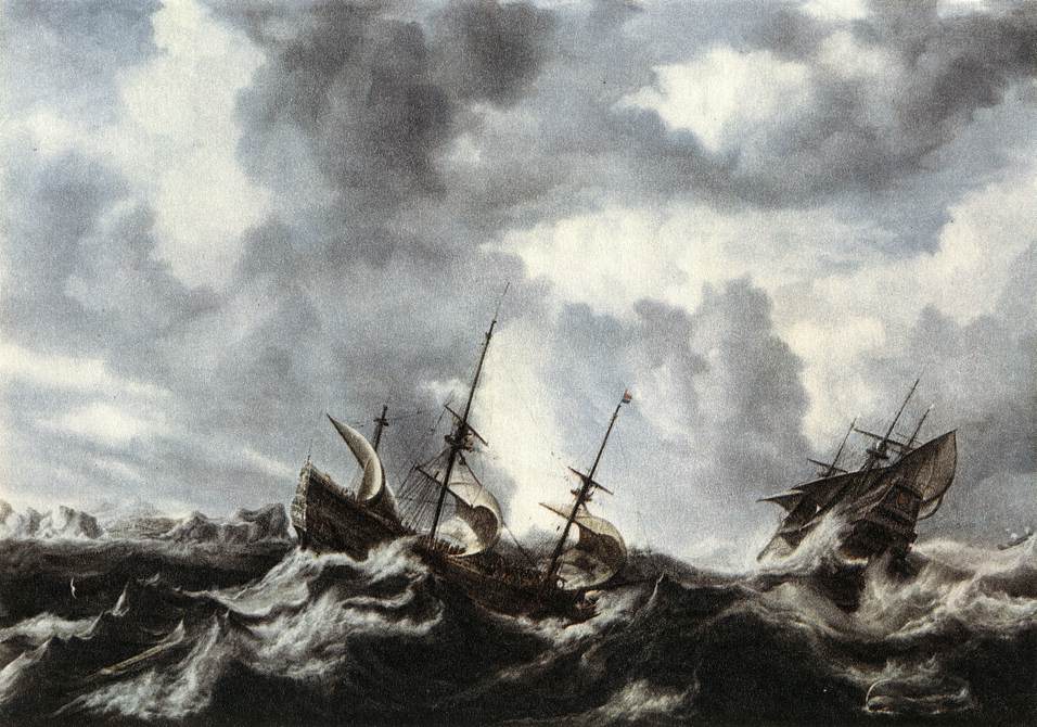 Tempête dans la mer