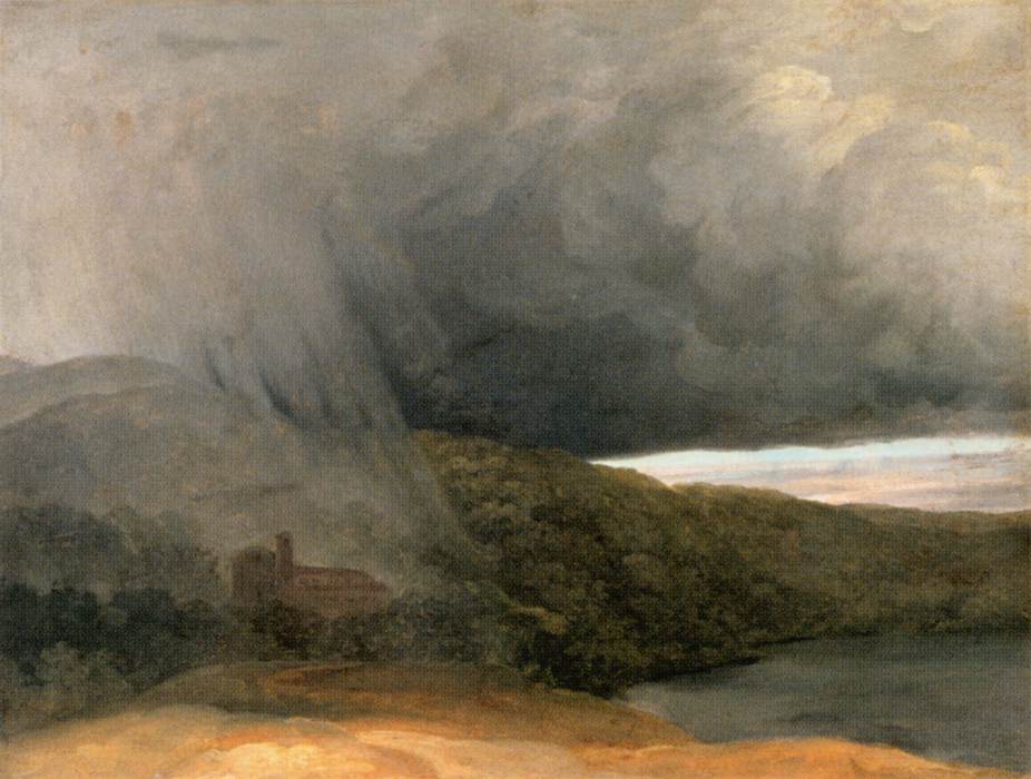 Tempête à côté du lac