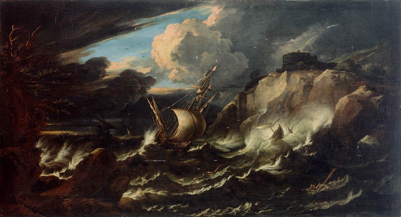 Tempête dans la mer