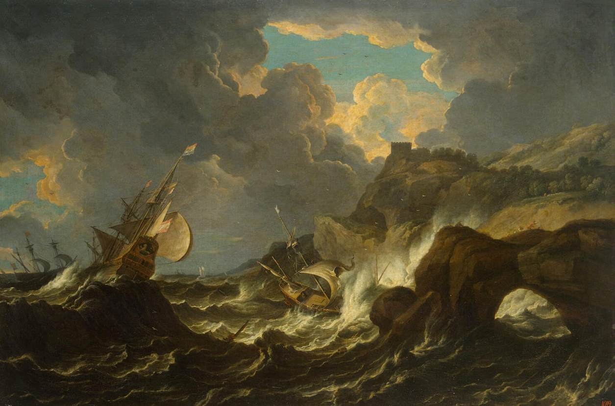 Tempête dans la mer