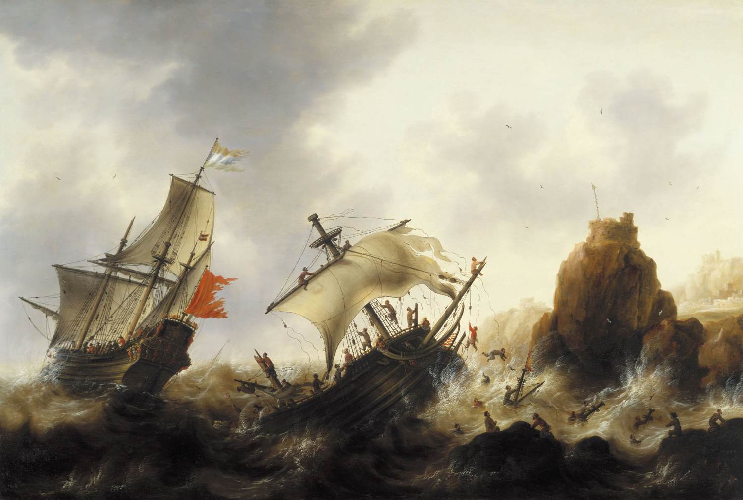 Ships in a Stormy Sea