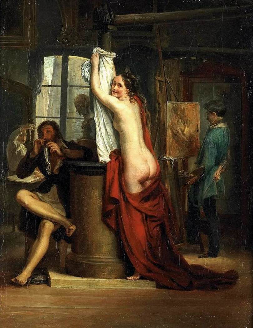 Nude Model in The Artist's Studio