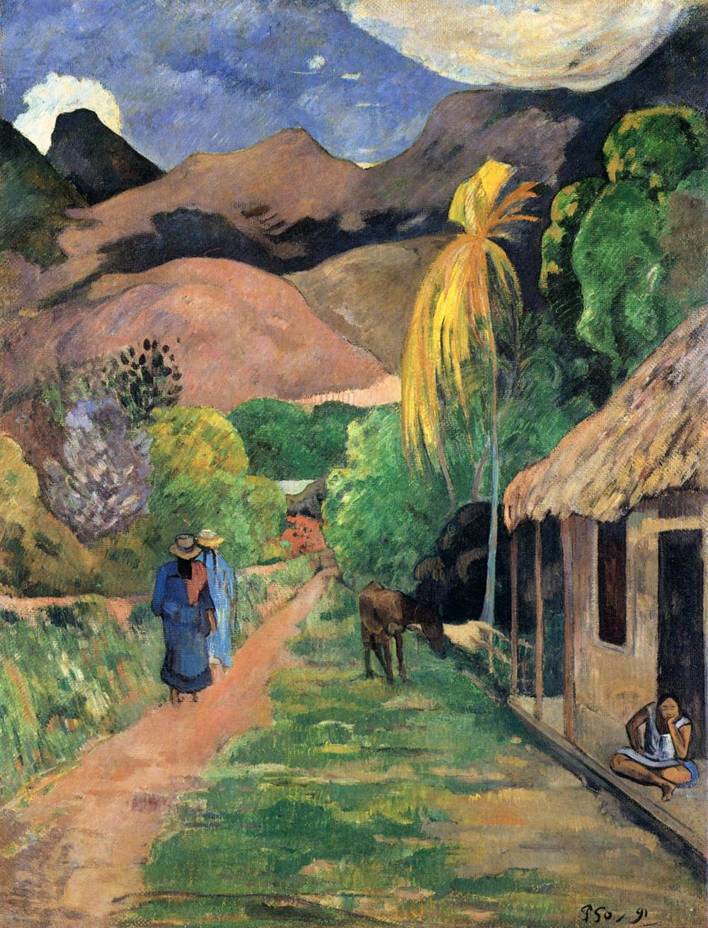 Calle en Tahití