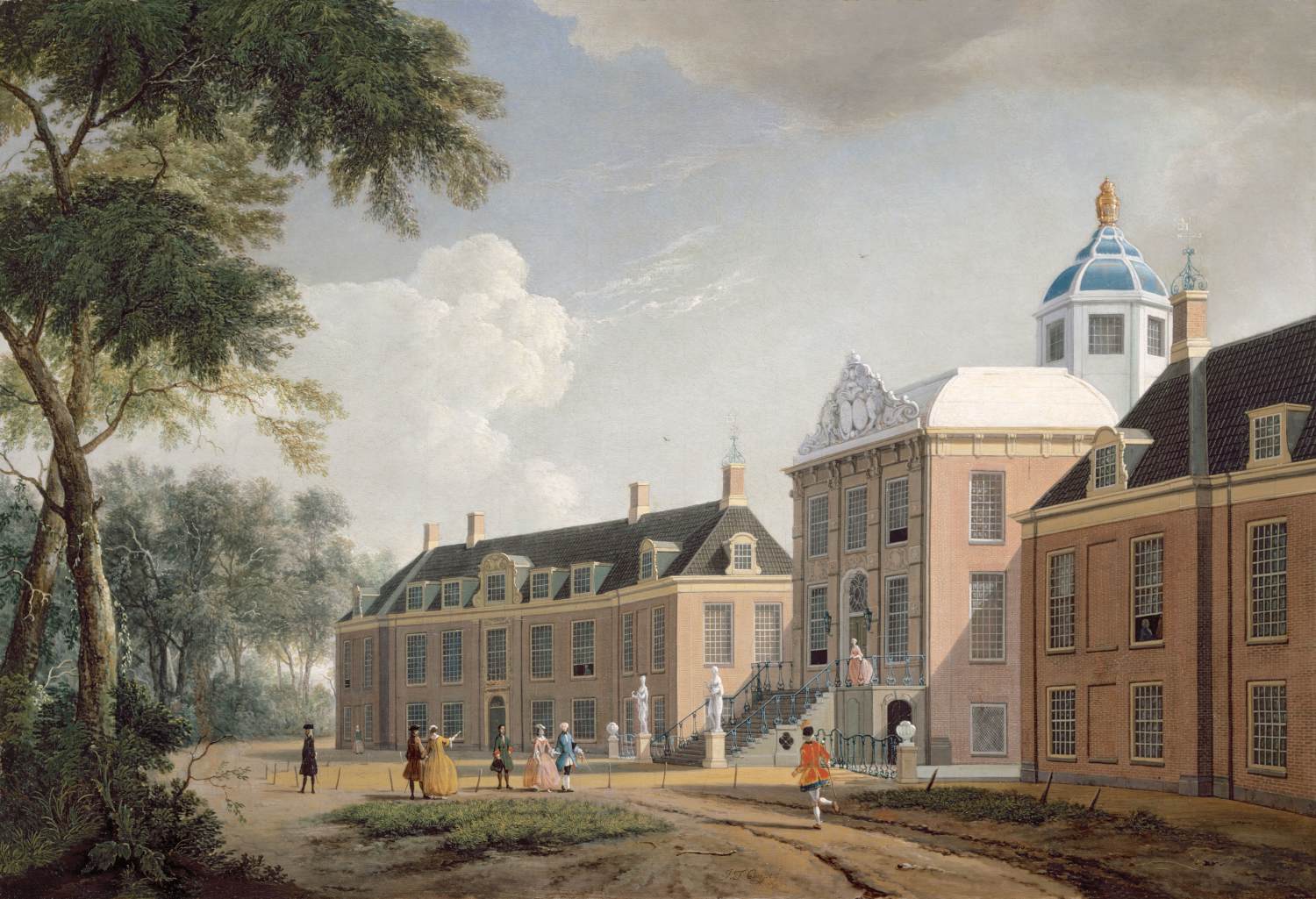 Widok pałacu Huis Ten Bosch