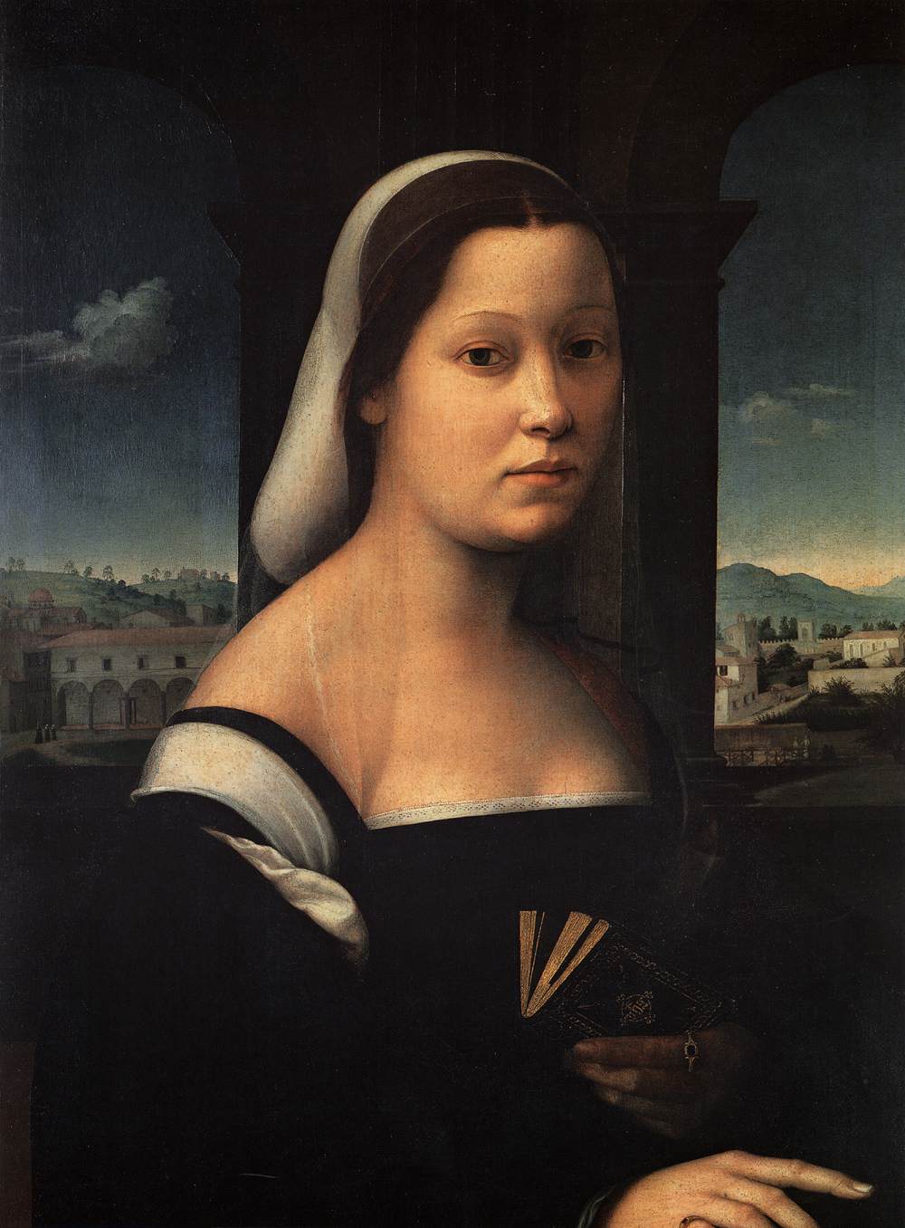 Porträtt av en kvinna, kallad nunna