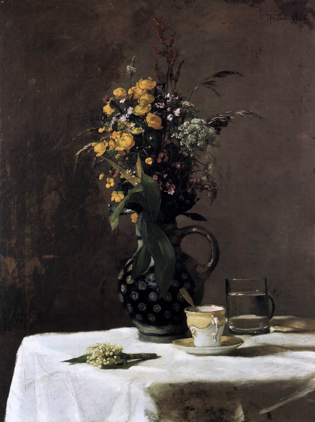 Wild Flowers with Porcelain Cup