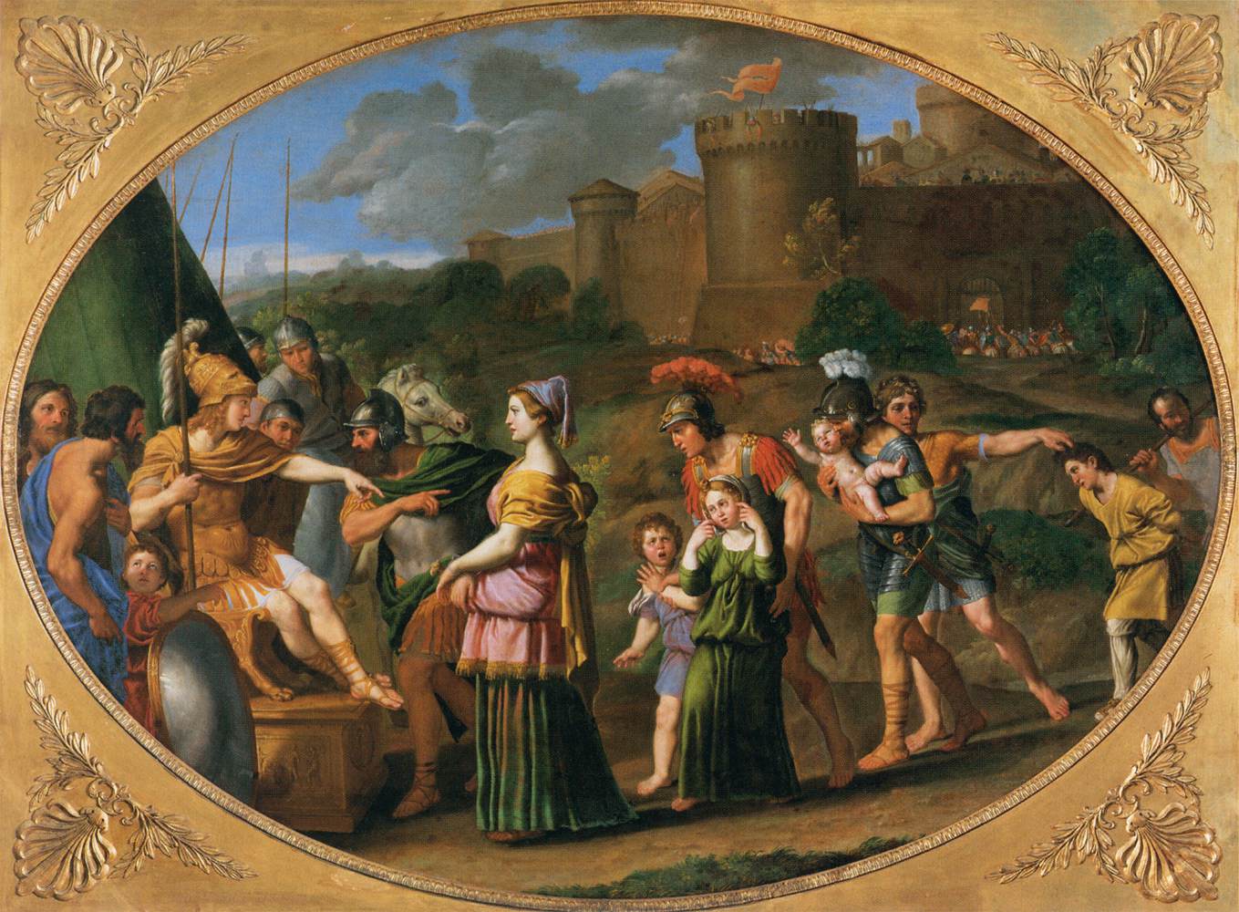 Timoclea captif amené contre Alexandre