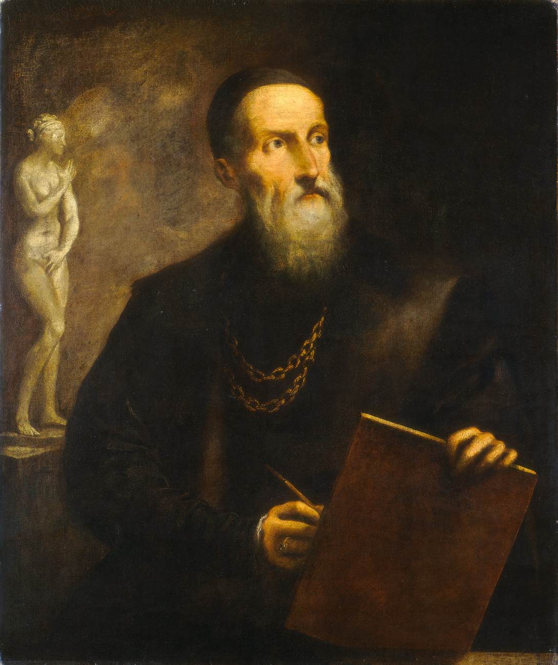 Denkbeeldige zelfportrait van Tiziano